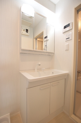 忙しい朝にうれしい洗髪洗面化粧台付