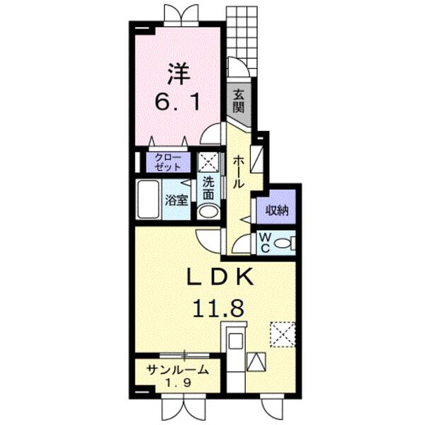 ハイビスカス　１の間取り