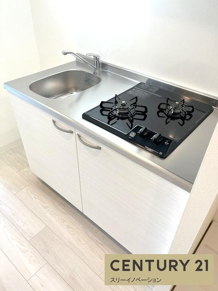 エグゼ大阪CITYアインツのキッチン|★２口ガスコンロ付き★