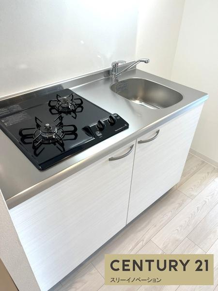 エグゼ大阪CITYアインツのキッチン|★２口ガスコンロ付き★