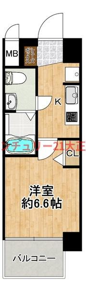 エグゼ大阪CITYアインツの間取り|※反転タイプ※