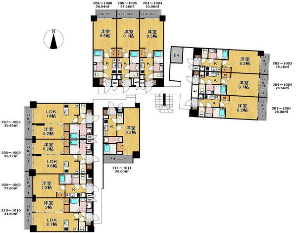 アドバンス大阪ソルテの展望|★全体の間取りです★