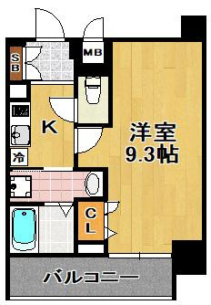 アドバンス大阪ソルテの間取り