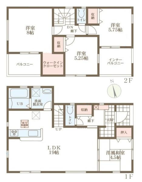 リーブルガーデン高畑町 １号棟 ／新築一戸建の間取り|■令和８年２月完成予定です■