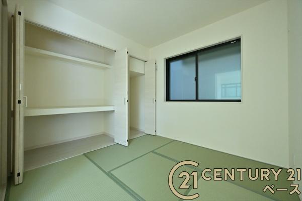 リーブルガーデン高畑町 ２号棟 ／新築一戸建の内観：施工例|■ほっこり落ち着ける和室！客間としてもご利用いただけます！■