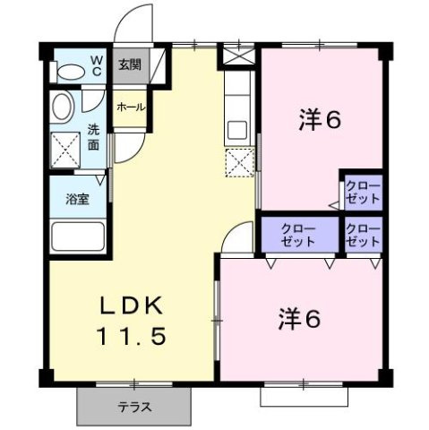 プレジデントハイツ平原の間取り