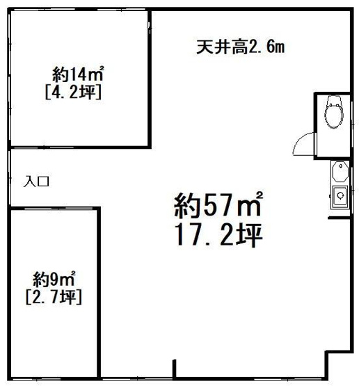 【間取り】 | 蒲田２丁目平屋 |  