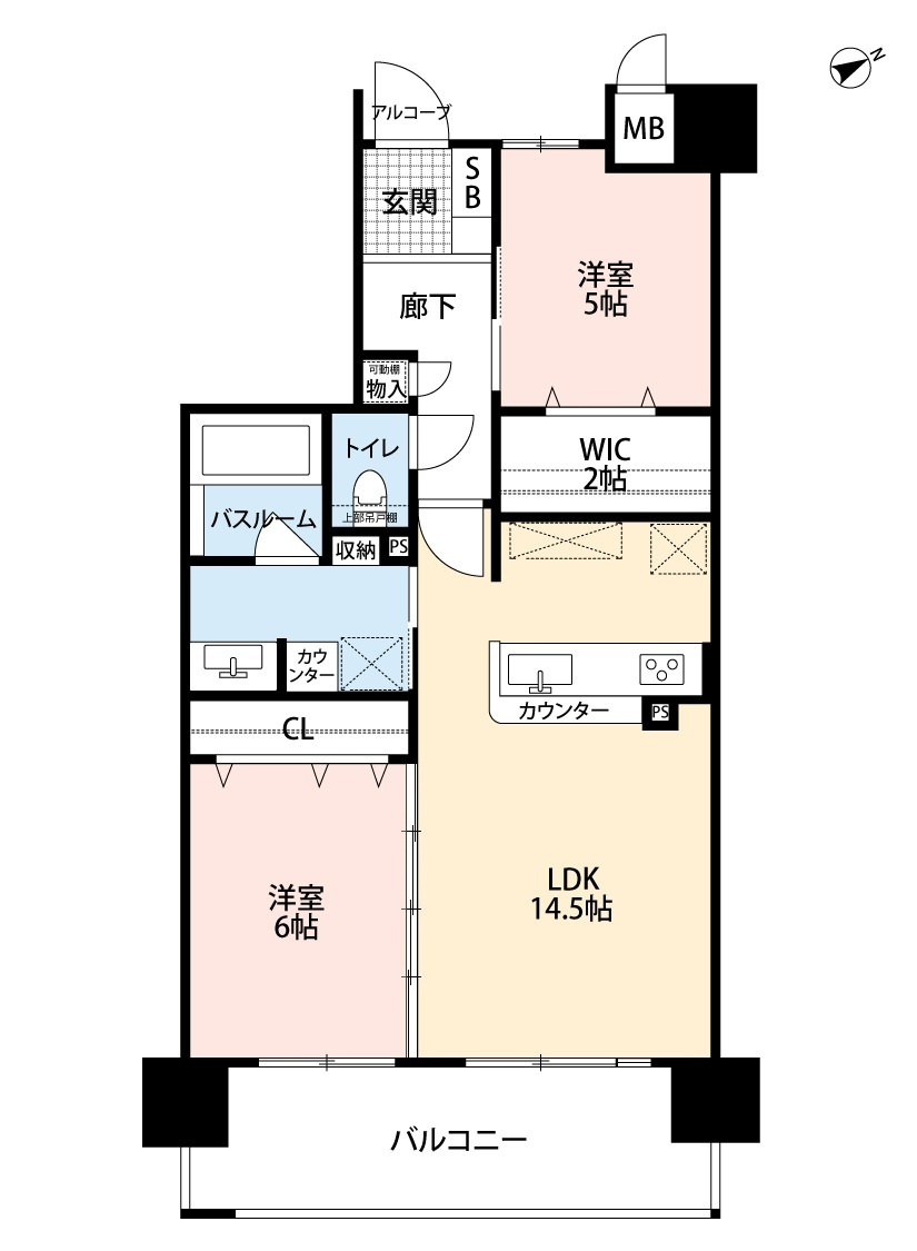 アルファステイツ西福原の間取り