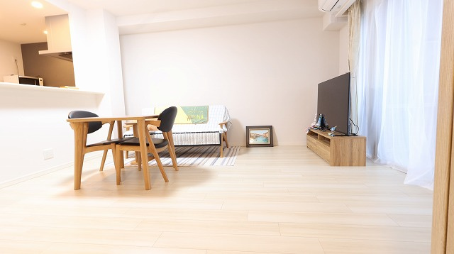 アルファステイツ西福原の居間・リビング|14.5帖のLDK