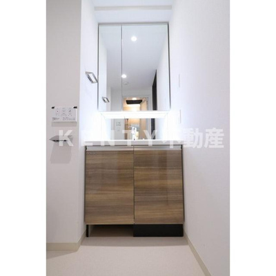 【洗面所】 | サンハイム雪が谷大塚 | スペースが確保できる洗面所です