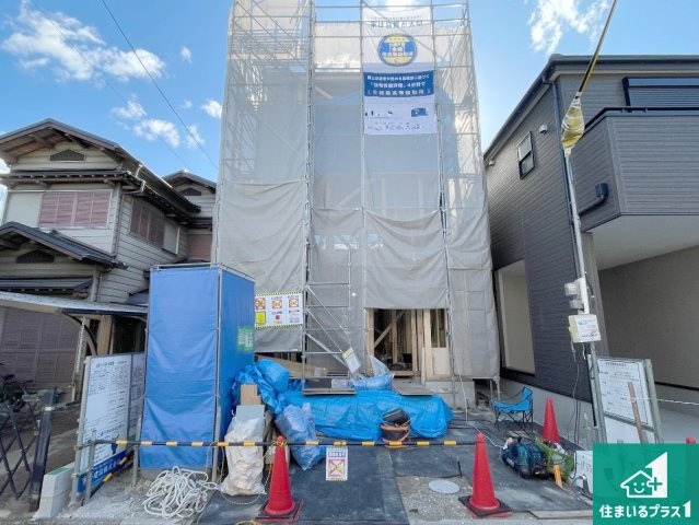 松原市小川　第3期　新築一戸建ての外観|現在建築中！落ち着いた街並みで新生活を始めることが出来そう！周辺の物件も併せてご紹介させて頂きます！