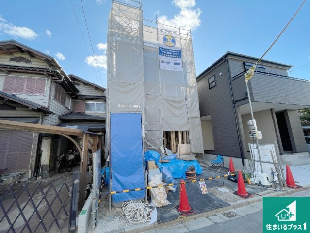 松原市小川　第3期　新築一戸建ての外観|現在建築中！落ち着いた街並みで新生活を始めることが出来そう！周辺の物件も併せてご紹介させて頂きます！