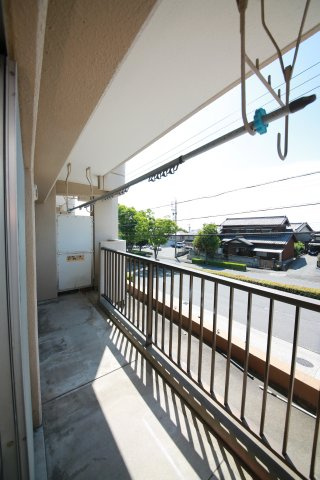 長根ハイツのバルコニー