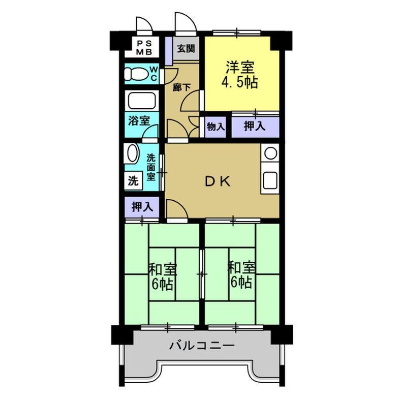 長根ハイツの間取り