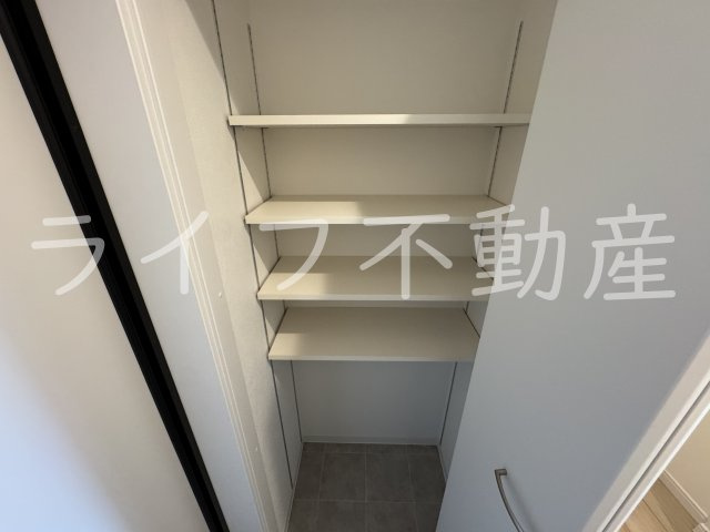 プレサンスクレージュ喜里川町の収納|大きなスペースがあり、収納には困りません