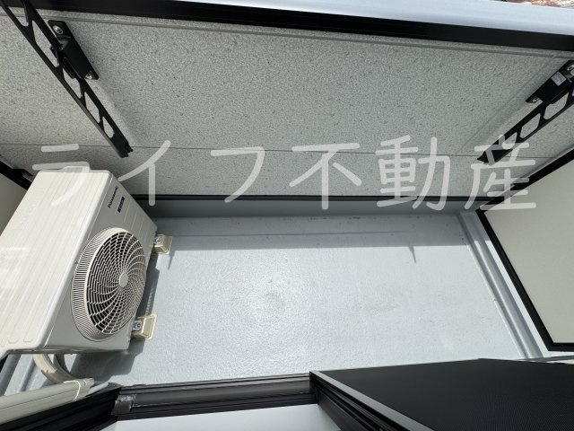 プレサンスクレージュ喜里川町のバルコニー|バルコニー付きです