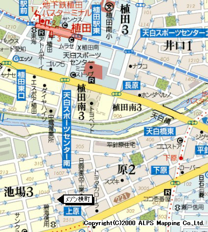 メゾン横町の地図