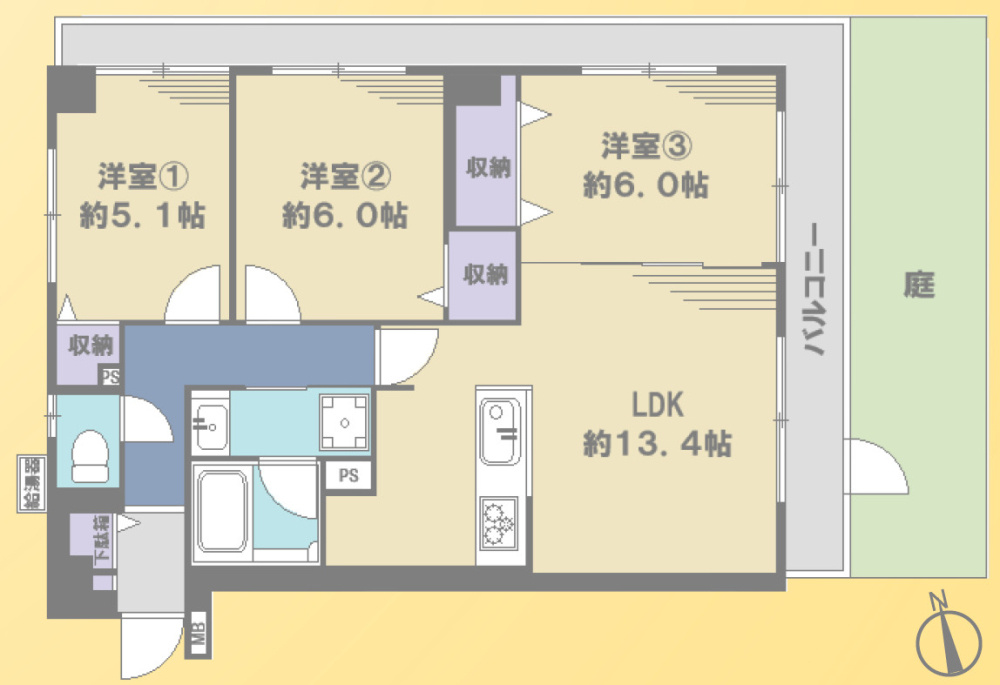アイディーコート府中の間取り|【間取り】