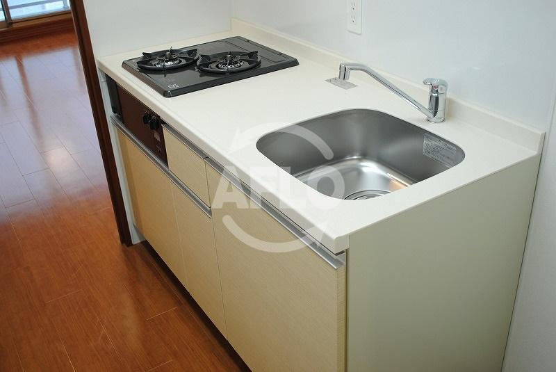 プルミエール南本町のキッチン|プルミエール南本町　２口システムキッチン