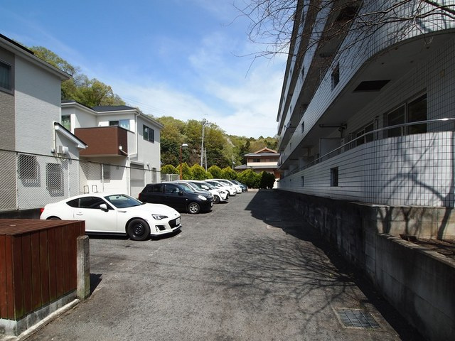 シャトー立田川の駐車場