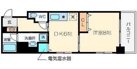 タウンコート幸町の間取り|タウンコート幸町　室内広々です