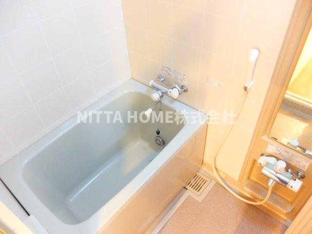丹波市氷上町横田の賃貸マンションの浴室|快適な追炊き機能付きです(^^)