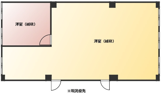 【間取り】 | 尾道市新浜1丁目貸テナント（4階部分）