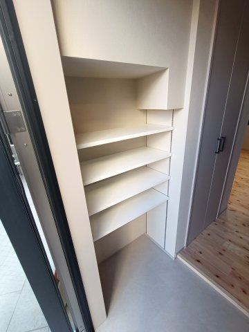 練馬区田柄３丁目のアパートの玄関