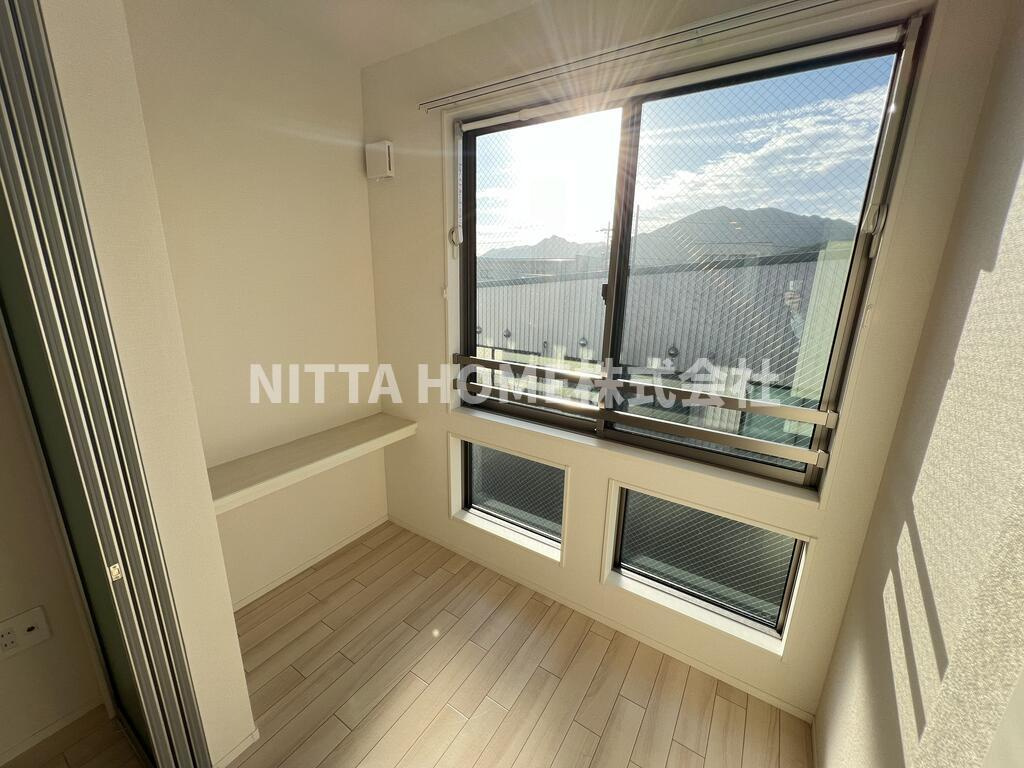 丹波市氷上町市辺のアパートのバルコニー|インナーバルコニーもあります(^^♪