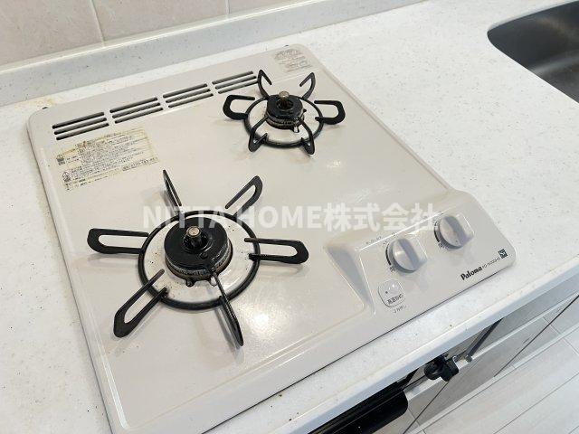 丹波市氷上町市辺のアパートのキッチン|ガスコンロ完備★