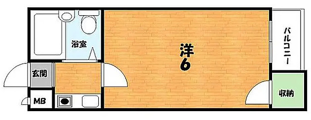 枚方市　満室稼働中　リードマンションの間取り