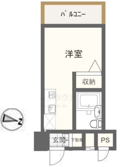 【間取り】 | スカイコート池袋第５ | 居住用としても利用可能です。