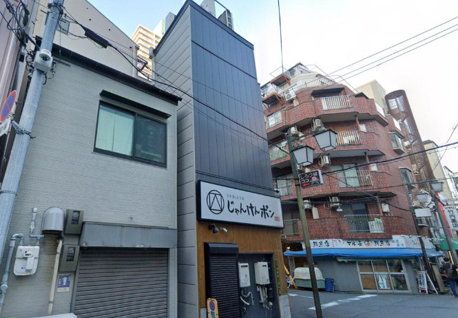 大阪市北区池田町の店舗事務所の外観パース