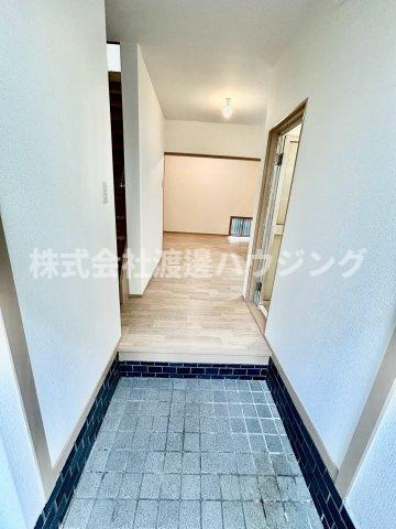 瓜破東テラスハウスの玄関