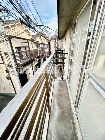 瓜破東テラスハウスのバルコニー