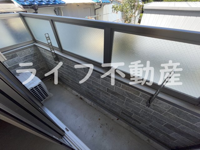 KTIレジデンス河内花園のバルコニー|暖かな日差しのふりそそぐバルコニー