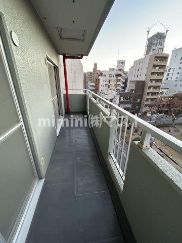 ドエル北堀江のバルコニー