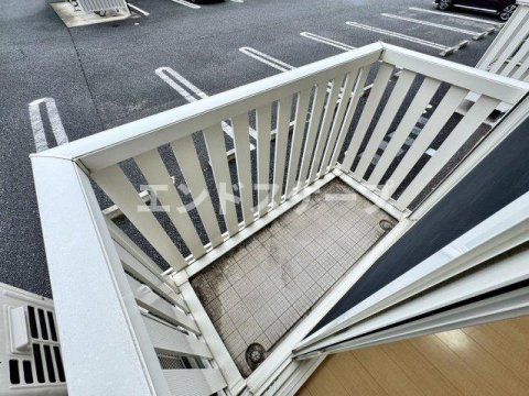 ヴィラージュレヨン　Ｂのバルコニー|高崎、前橋、伊勢崎エリアのお部屋探しはエンドスケープまで！お客様の理想お聞かせ下さい♪