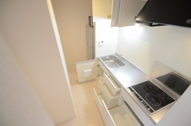 クレイノ美リーフⅣのキッチン|設備・仕様は号室により異なる為、現況を優先いたします。
