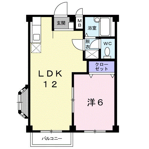 エルディムＫＴの間取り