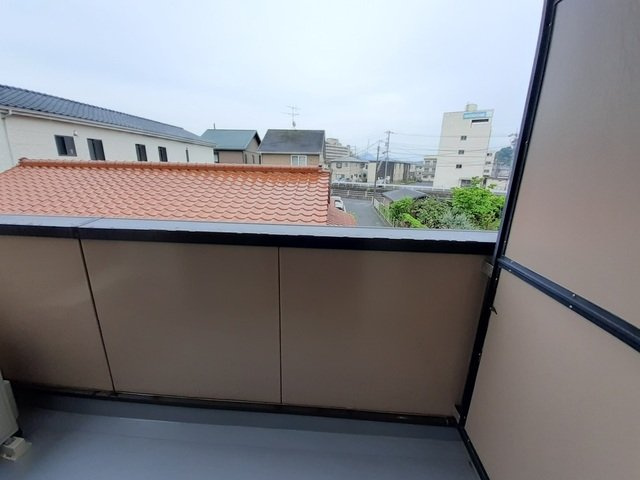 アルモニーＢのバルコニー|陽当たり良好なバルコニーです