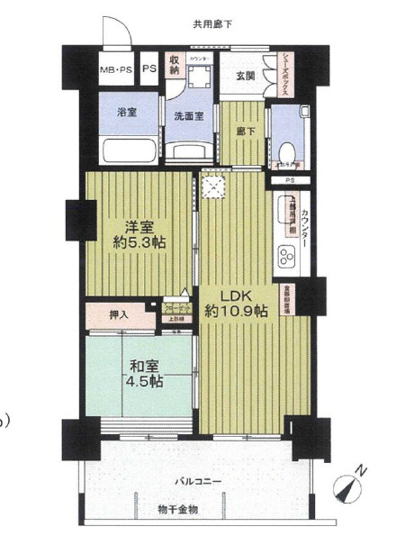 ワコーレハート明舞の間取り