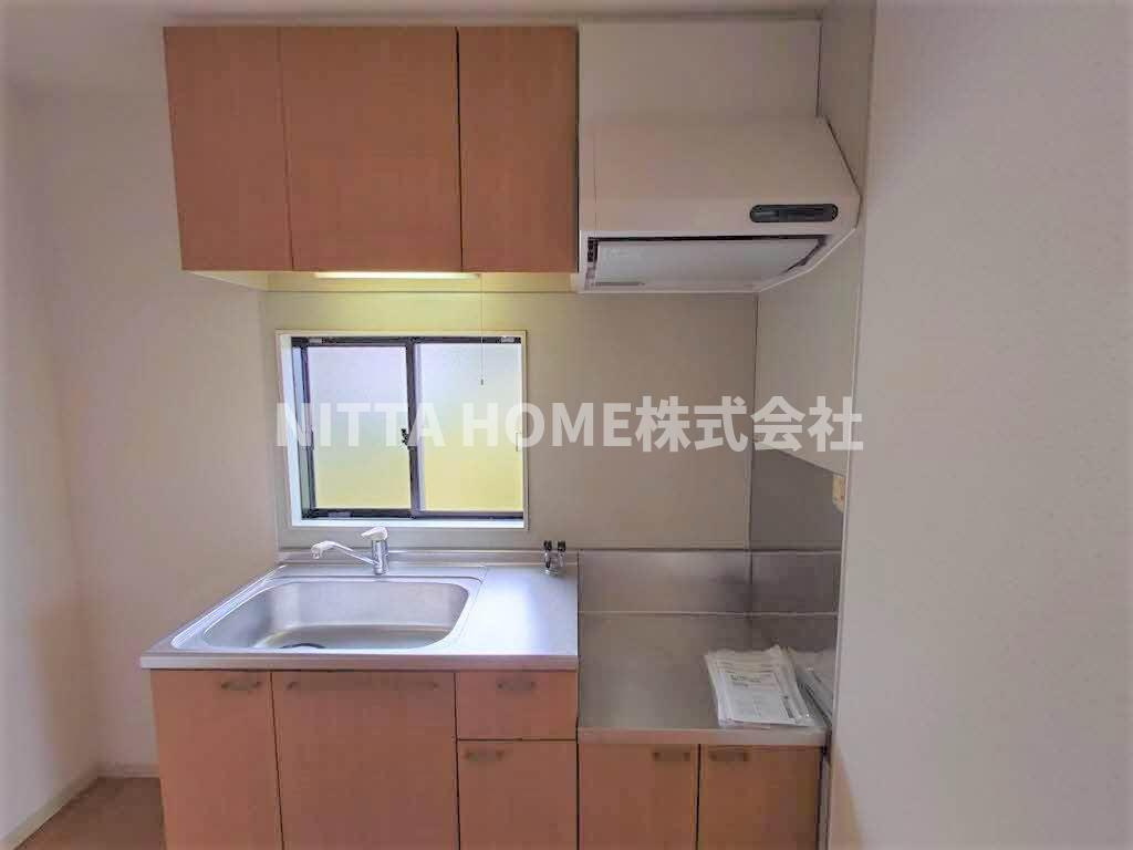 リバティーハイツのキッチン|ガスコンロ設置可能です★