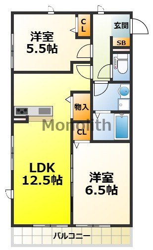 ハイムコンフォートの間取り