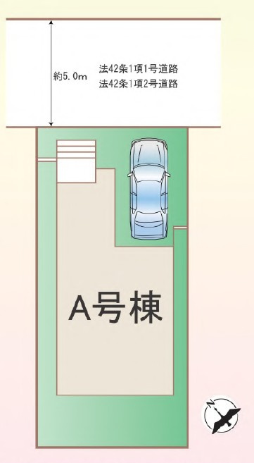 練馬区土支田３丁目　新築限定１棟の区画図