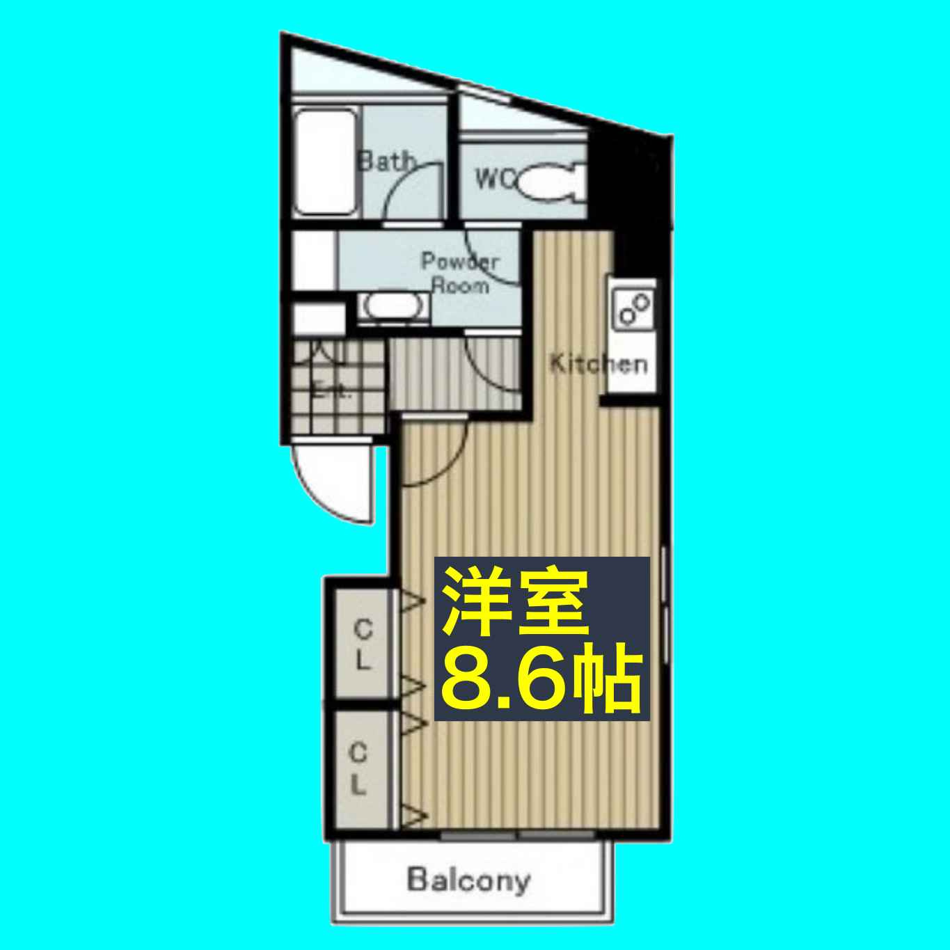 オーキッドビル白鳥の間取り