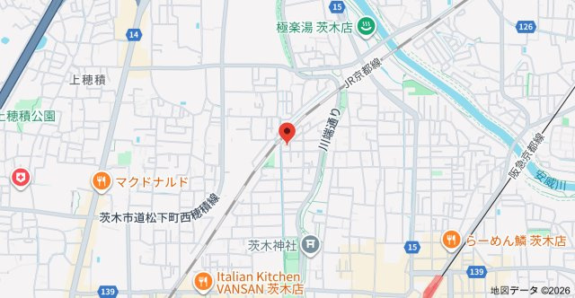 茨木シャーメゾンＫＮαの地図