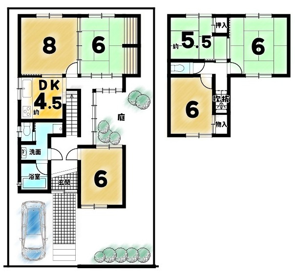 上花山桜谷の間取り
