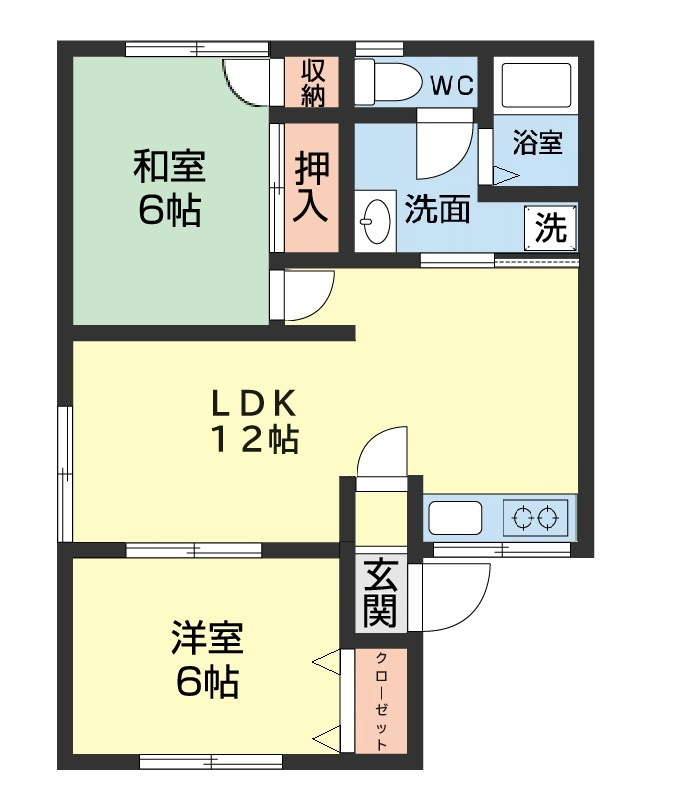 桜ハイツの間取り