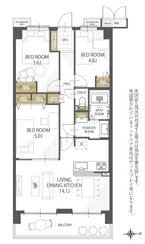 ディオ・フェルティ丹波橋左芳館の間取り|間取図